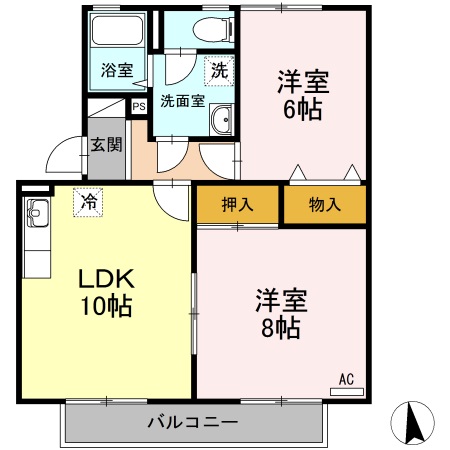 サンブルック佐古　I棟の間取り