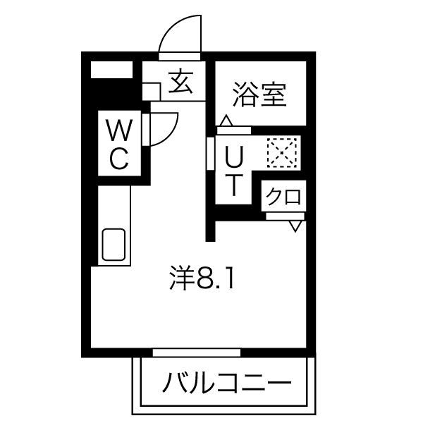 ｄｅｍｅｕｒｅ内丸の間取り