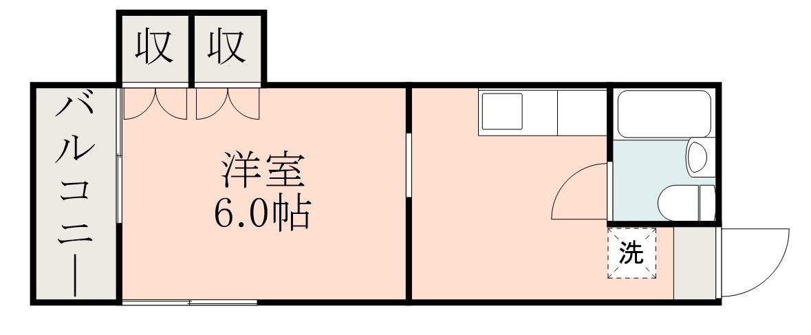 鹿児島市鴨池のマンションの間取り