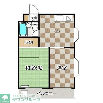 ふじみ野市鶴ケ舞のマンションの間取り