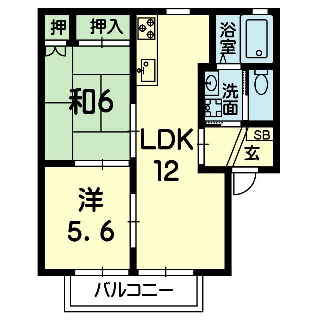 ウエスト　ビューの間取り