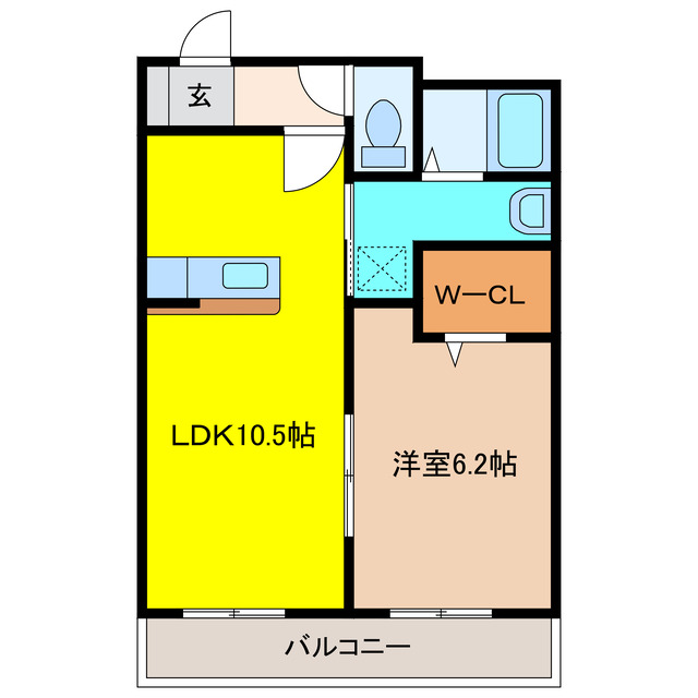 丹羽郡扶桑町大字高雄のマンションの間取り