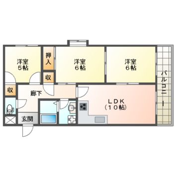 宇治市宇治のマンションの間取り