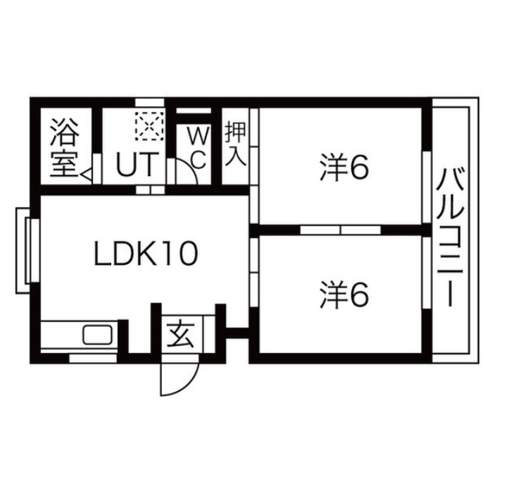 名古屋市昭和区広路本町のマンションの間取り