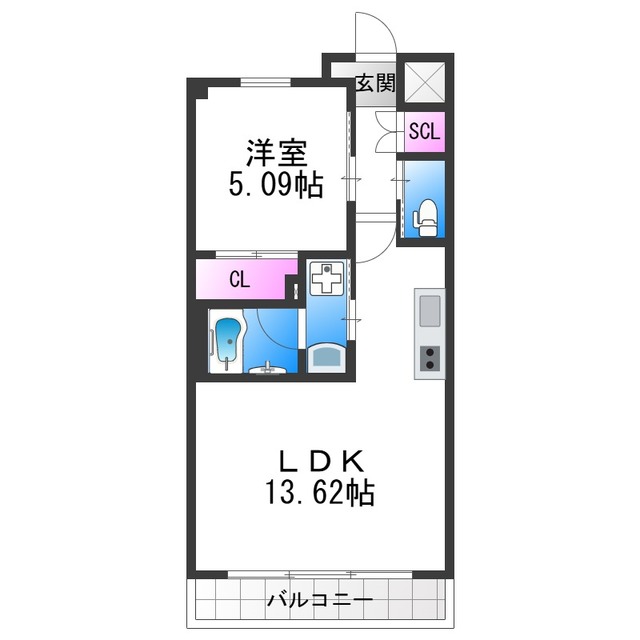 プレジオ帝塚山の間取り