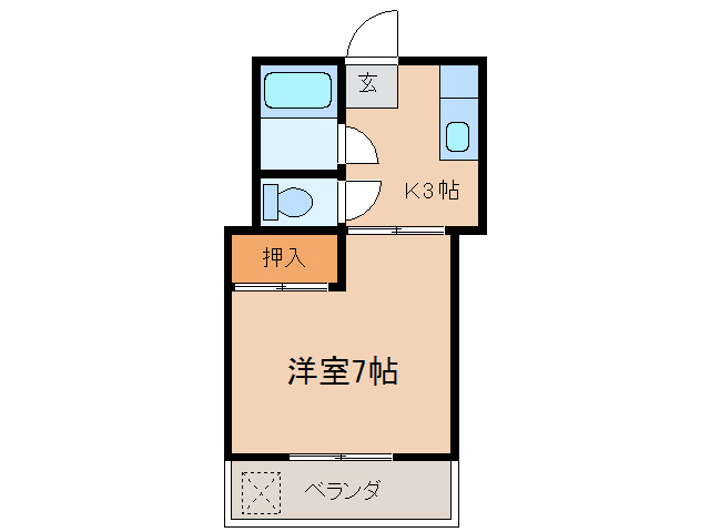 都城市祝吉のマンションの間取り