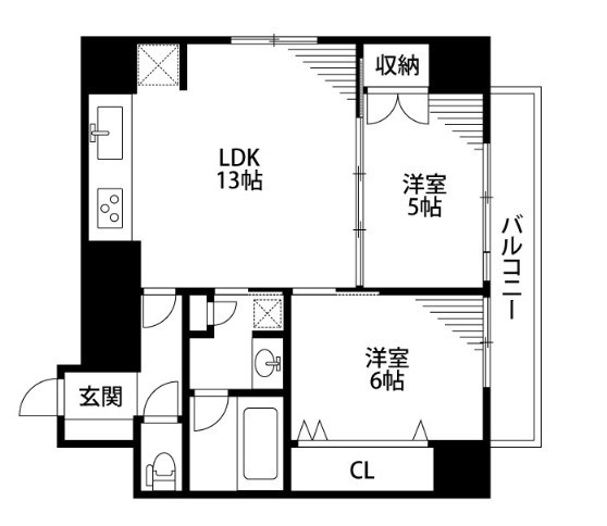 【ダイアパレス市役所前の間取り】