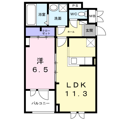 キャスロック北花田の間取り