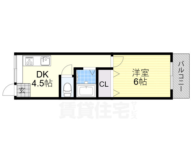 シャンテー御殿山1の間取り