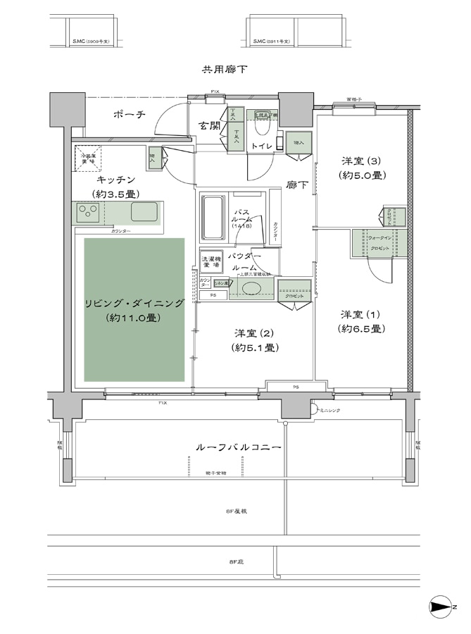 シティテラス杉並方南町サウス棟の間取り