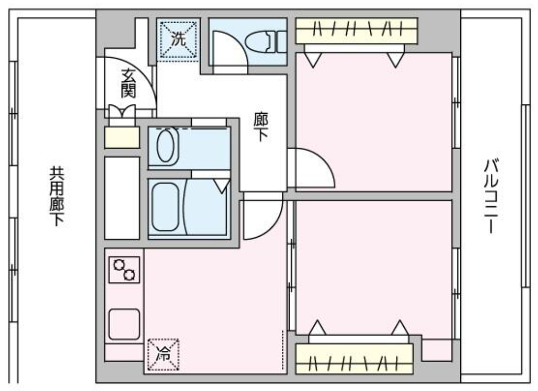 市原市辰巳台西のマンションの間取り