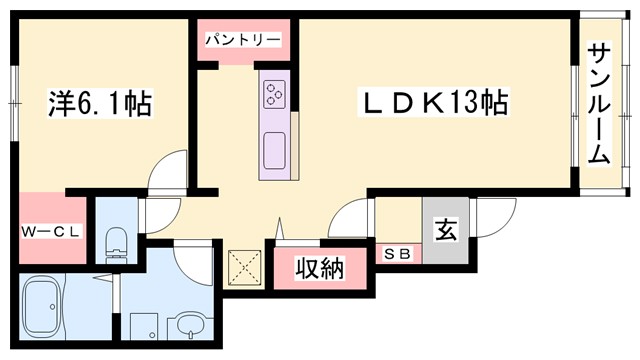 サンリット福崎IIの間取り