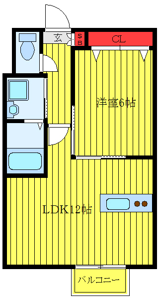 サニーハイツ７の間取り
