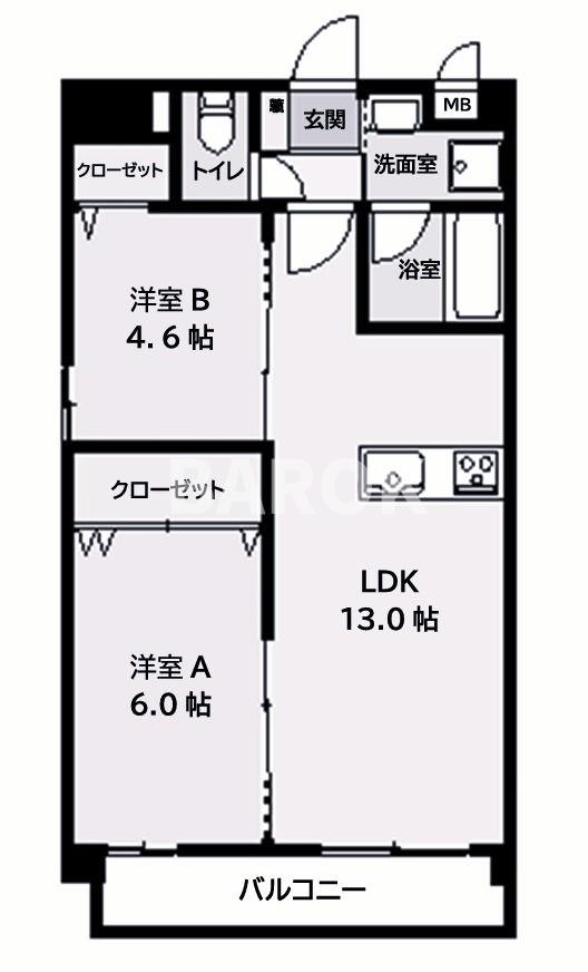 スクエア友泉亭の間取り