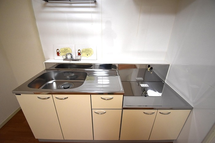 キッチン　お好きなガスコンロが設置できます。