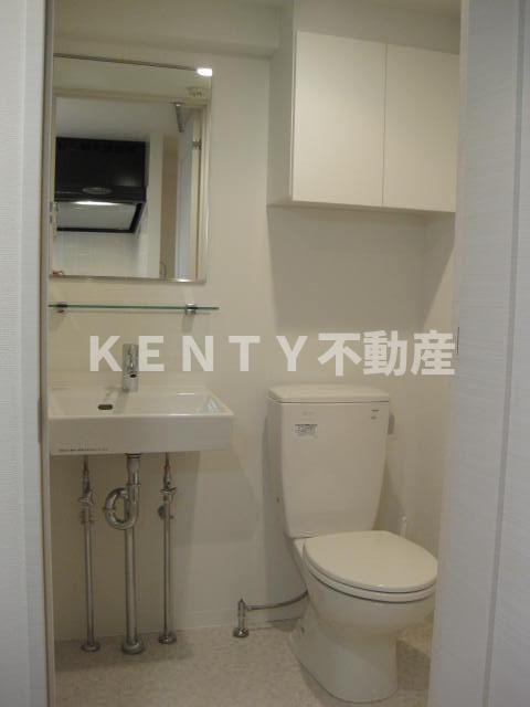 洗面設備　脱衣スペースもあります