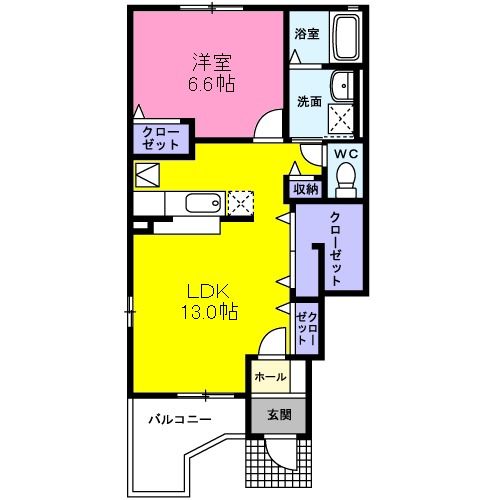 シャルマンコートB_間取り_0