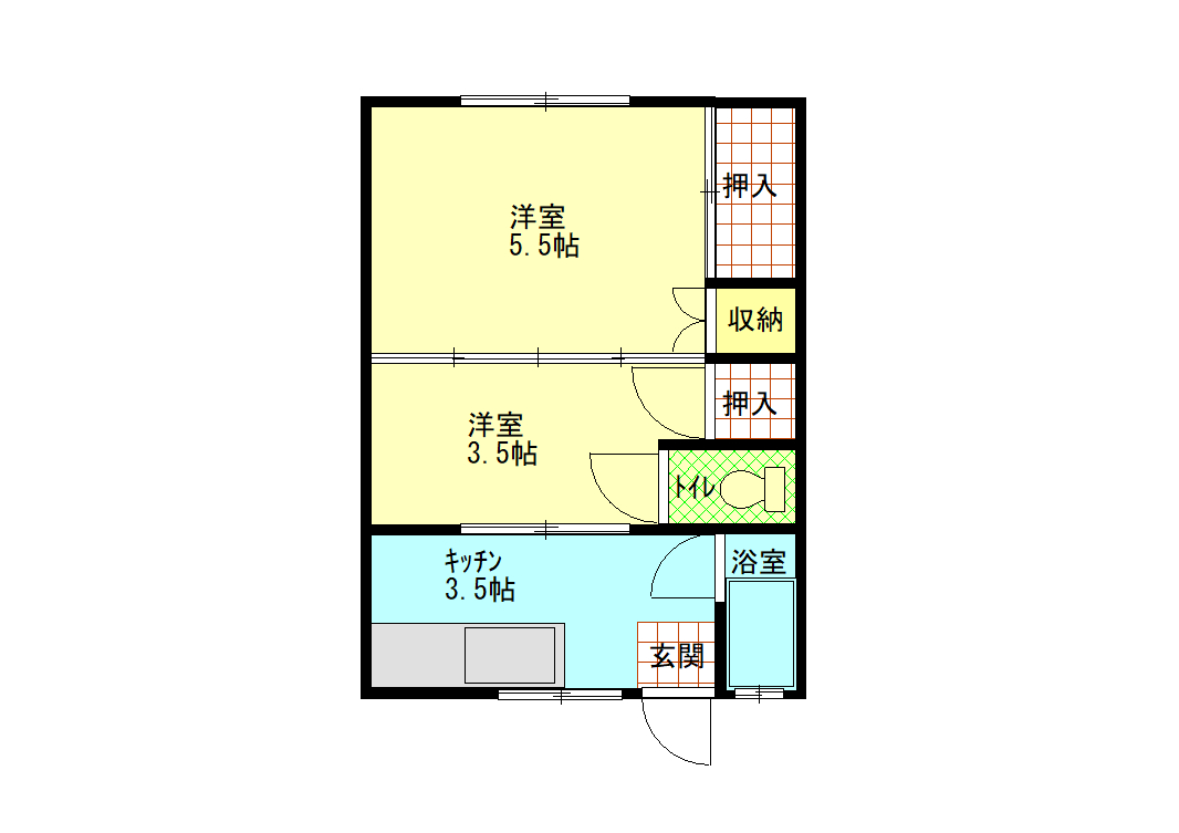 川西アパート_間取り_0