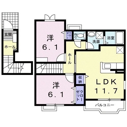 エスポワール2_間取り_0
