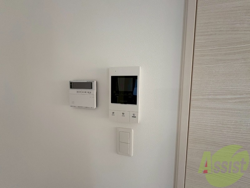 セキュリティ　インターホンです。オートロック付きで安心のマンションです。
