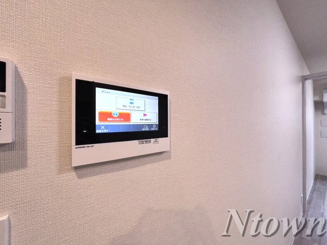 セキュリティ　モニター付きインターホンです