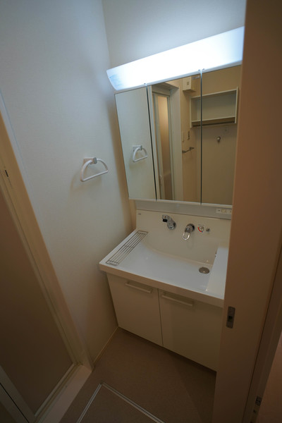 洗面設備　同じ建物の別なお部屋