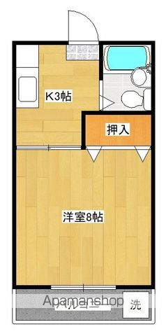 津曲マンションの間取り写真