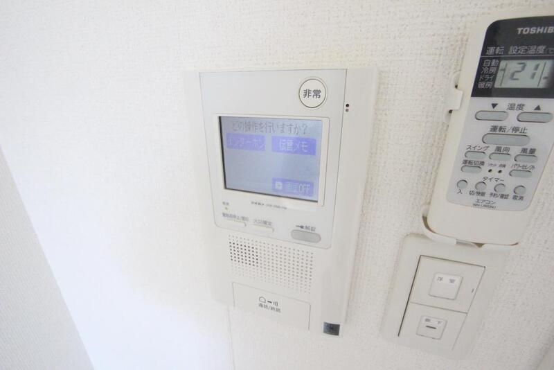 セキュリティ　オートロック、モニター付きインターフォン