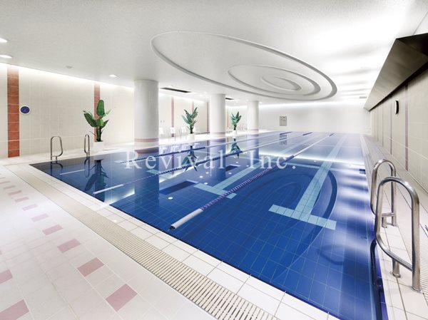 その他共有部分　プール付きのマンションです