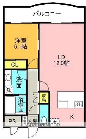 ＪＲ片町線 長尾駅 徒歩8分 3階建 築10年の間取り写真