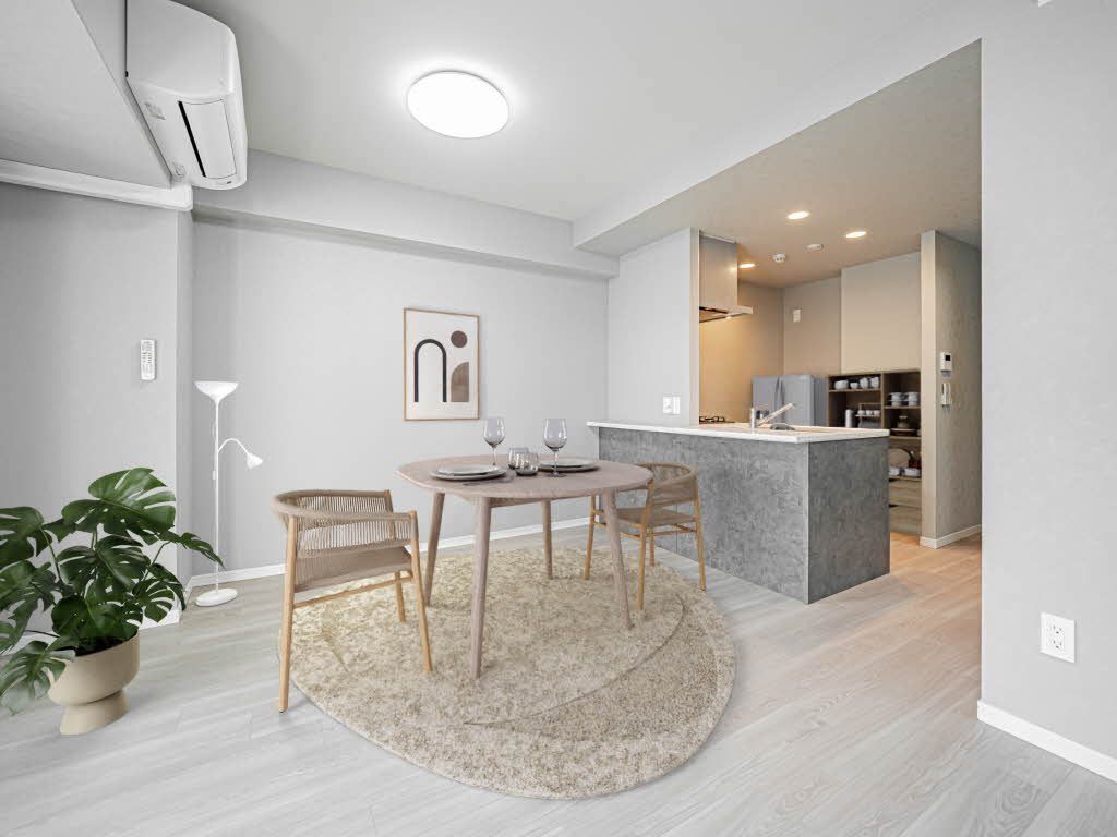 居室・リビング　家具配置の参考にご利用ください※ＣＧ家具です