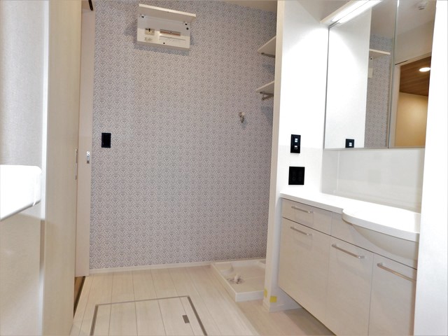 洗面設備　新築時　参考画像