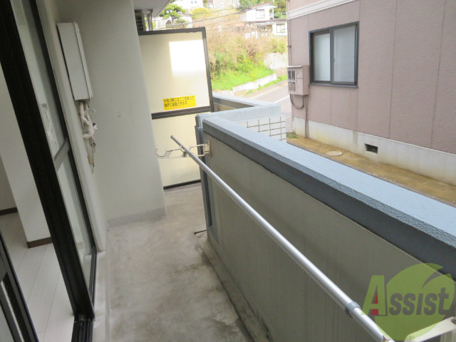 バルコニー　バルコニーは幅があり広かったと感じました。