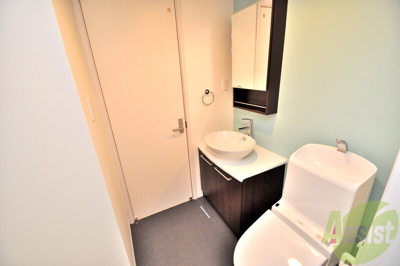 洗面設備　脱衣所があるのは女性の方には特に嬉しいですねこれでひと安心