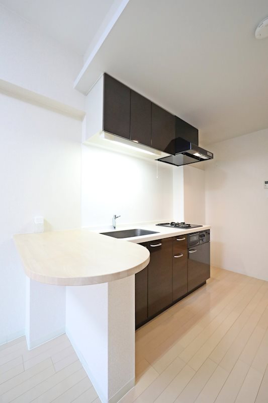 キッチン　システムキッチン（ガス２口＋グリル）