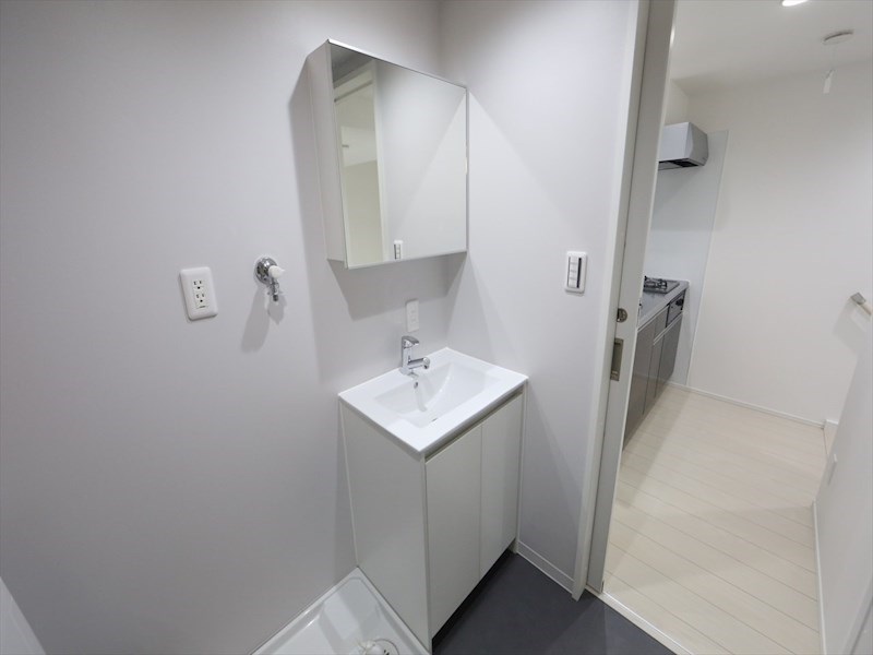 洗面設備　脱衣所　独立洗面台（シャンプードレッサー付）　同仕様写真