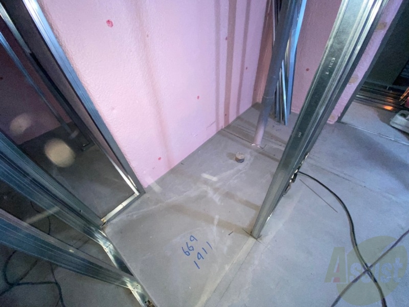 トイレ　こちらはトイレ設置予定。清潔感があり、安心して使用できます。