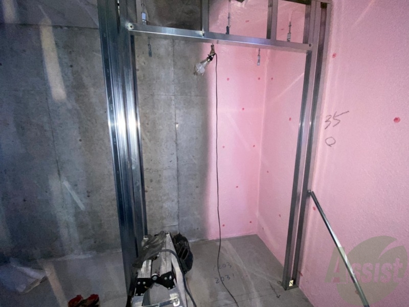 収納　クローゼット設置予定。荷物がたくさんあっても問題ないですね。