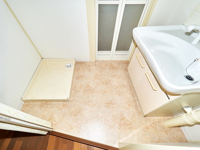 洗面設備　広い洗面スペース