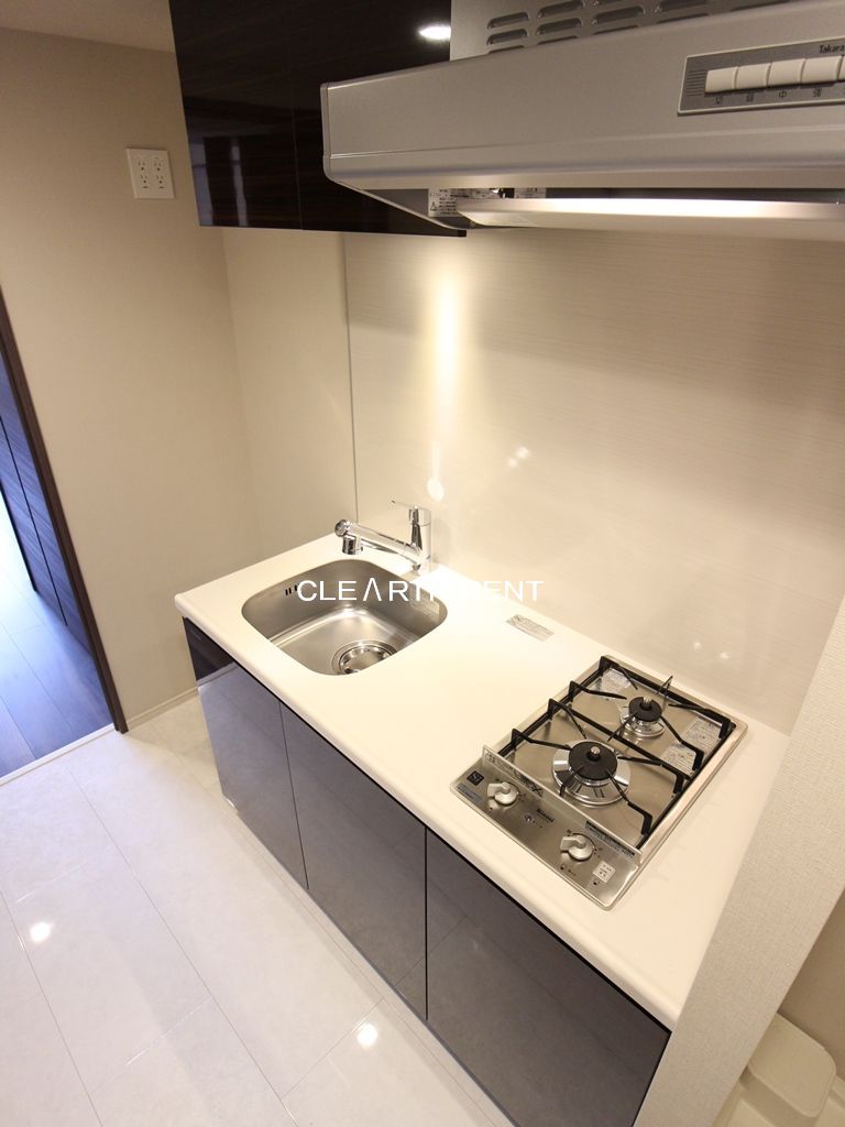 キッチン　☆2口ガスコンロ/浄水器一体型ハンドシャワー水栓