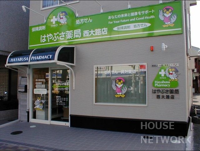ドラックストア　ファルコはやぶさ薬局西大路店（ドラッグストア）まで290m