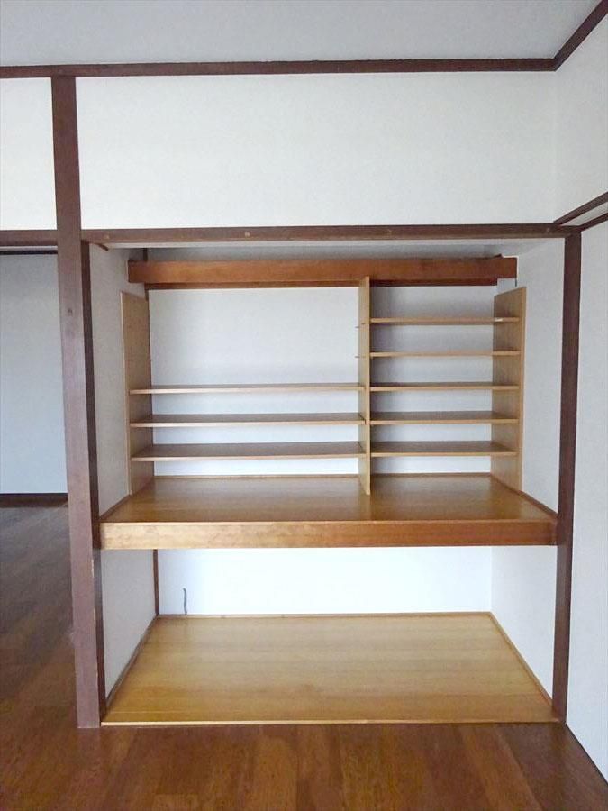収納　たっぷりとした収納スペースです