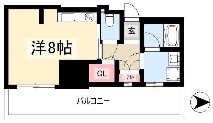 1K Mansion in Higashi-ku, Nagoya, Aichi — photo 2 of 3