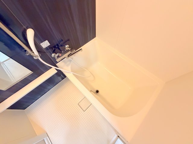 バス・シャワールーム　広めのお風呂は一日の疲れを癒してくれます。