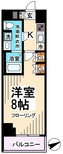 京王線 八幡山駅 徒歩9分 7階建 築7年の間取り写真