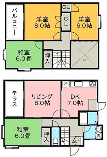 ライブタウン枝光の間取り写真