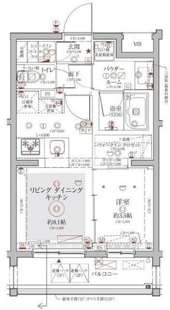ヴァースクレイシアアイズ下北沢の間取り写真