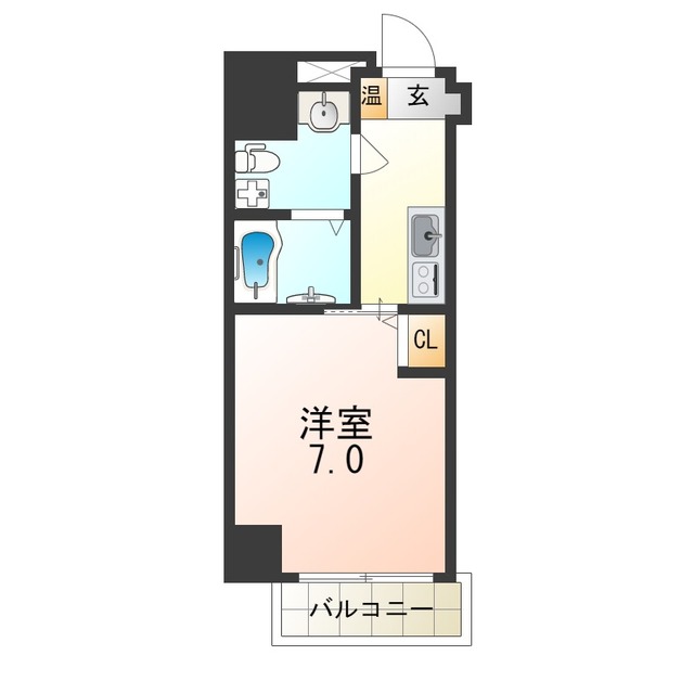 阪神本線 尼崎駅 徒歩8分 9階建 築7年の間取り写真