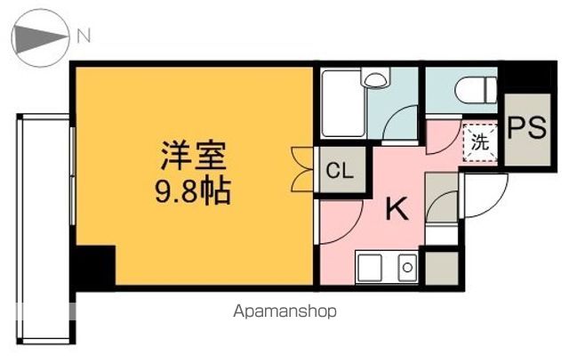 広島電鉄横川線 十日市町駅 徒歩4分 9階建 築30年の間取り写真