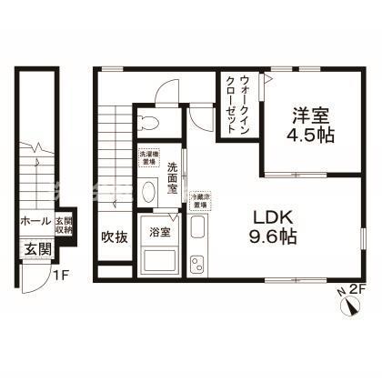 東急多摩川線 沼部駅 徒歩4分 2階建 築8年の間取り写真